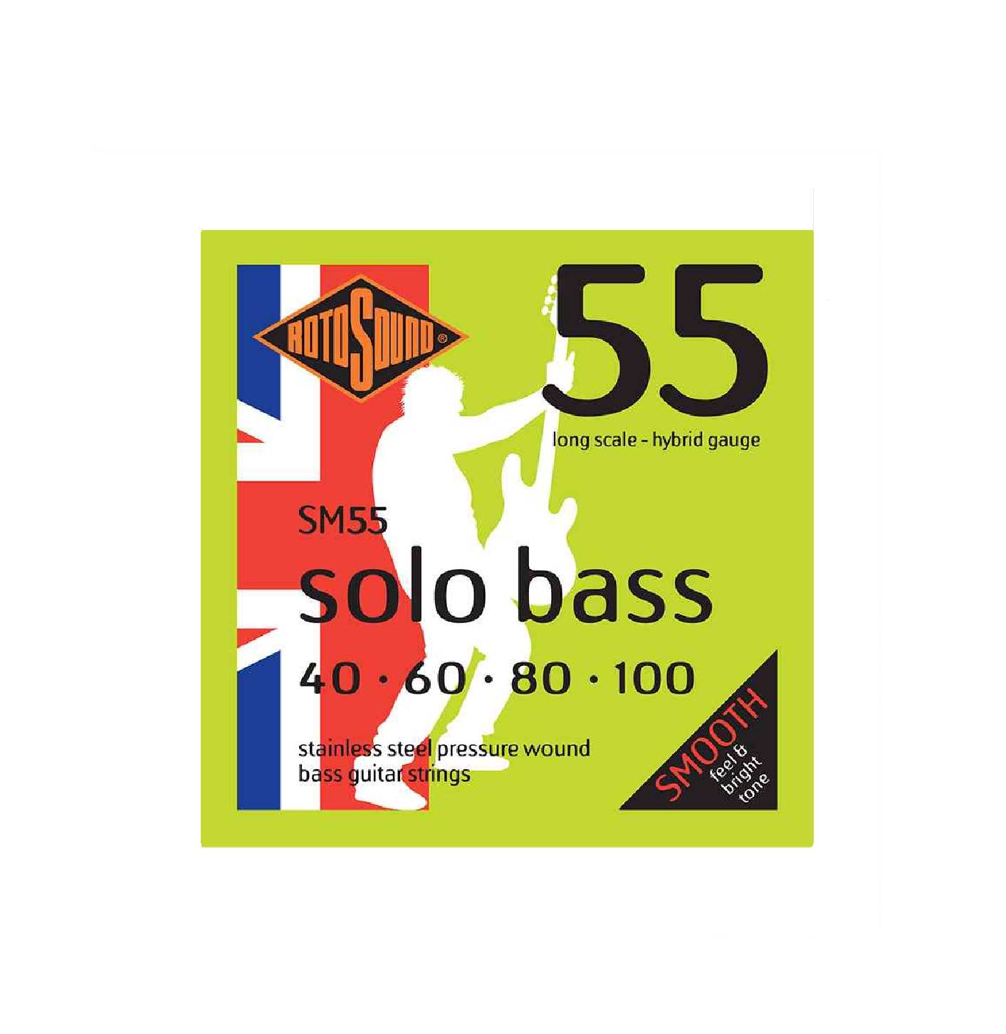 Rotosound Solo Bass 55 Hybrid Bass Guitar Strings